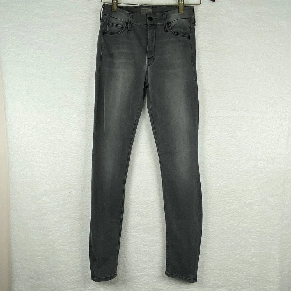Mother The Looker Skinny Jeans The Old-Time Saloon Grey Size 25 1001-303